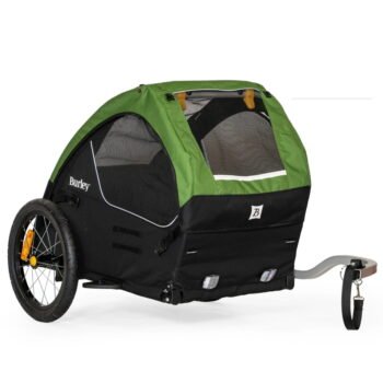 Burley Tail Wagon Fahrradanhaenger fuer Hunde gruenschwarz .jpg