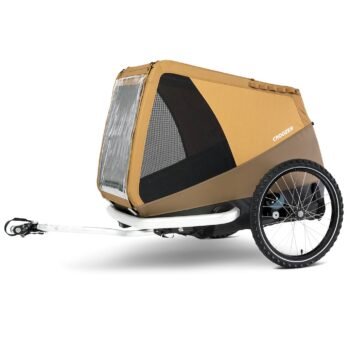 Croozer Dog Mikke Fahrradanhaenger fuer Hunde sundown yellow.jpg