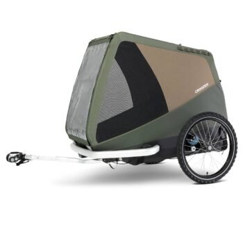 Croozer Dog Tammo Fahrradanhaenger fuer Hunde moss green .jpg